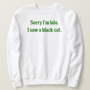 Sudadera Gracioso gato negro