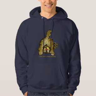 Sudadera Gracioso gato Personalizado te amo un holgura
