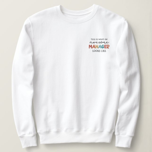 Sudadera Gracioso gestor retro asombroso (Anverso del diseño)