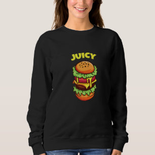 Sudadera Gracioso Gigante Juicy Cheeseburger Burger Beef