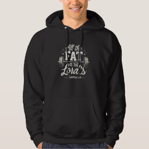 Sudadera Gracioso gimnasio cristiano todo lo gordo es menor