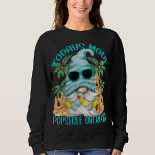 Sudadera Gracioso Gnome De Verano De Popsicle Bajo Palmeras
