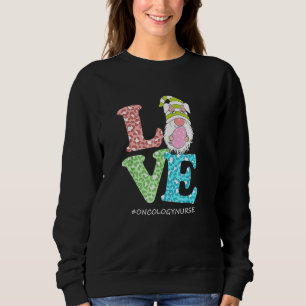 Sudadera Gracioso Gnome Oncología Nurse Leopard Happy East