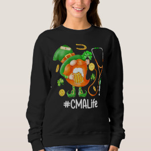 Sudadera Gracioso Gnome Stethoscope Cma Life Beer St Patric