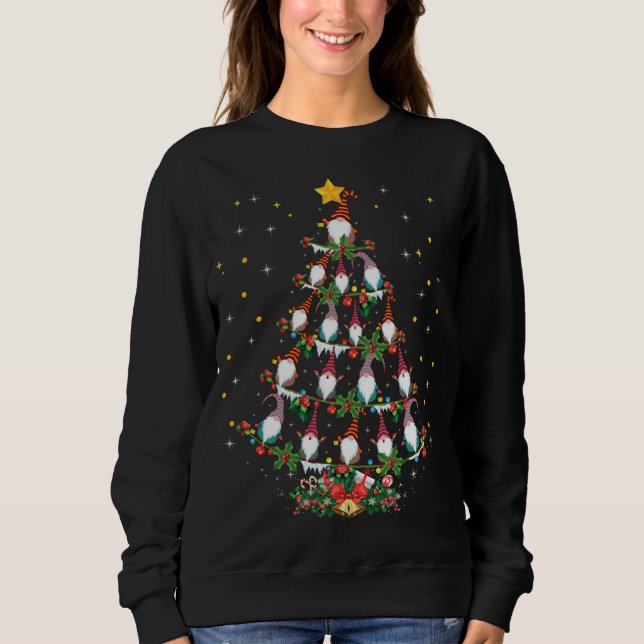 Sudadera Gracioso Gnomes Xmas Regalo Gnomes Árbol de Navida (Anverso)