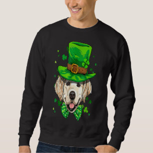 Sudadera Gracioso Golden Retriever St Patrick Day Dog