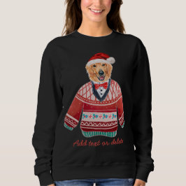 Sudadera Gracioso Golden Retriever Ugly Navidades Perro Mom