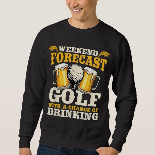 Sudadera Gracioso golf de fin de semana con posibilidad de  (Anverso)