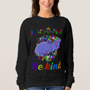 Sudadera Gracioso Gracioso Autismo Hippo Sensibilización A