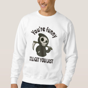 Sudadera Gracioso Grim Reaper Skeleton Halloween