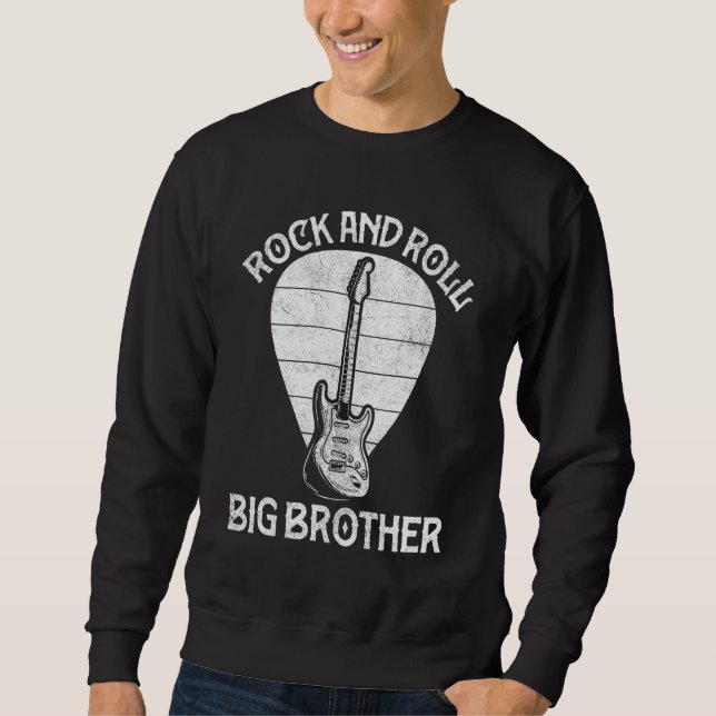 Sudadera Gracioso Guitarista Big Bro Guitar Music Player Br (Anverso)