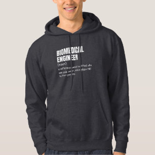 Sudadera Gracioso Hoodie de definición de ingeniero biomédi