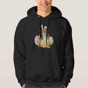 Sudadera Gracioso Huevos de Pascua Yorkie Bunny Dog Christi
