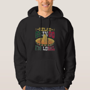 Sudadera Gracioso humor mexicano-estadounidense legal en M