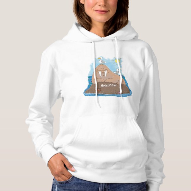 Sudadera Gracioso ilustracion personalizado de moras felice (Anverso)