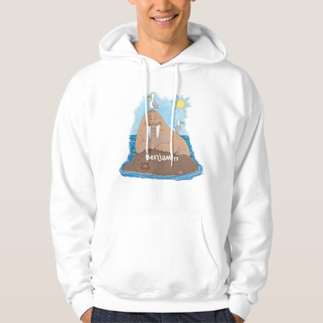 Sudadera Gracioso ilustracion personalizado de moras felice (Anverso)