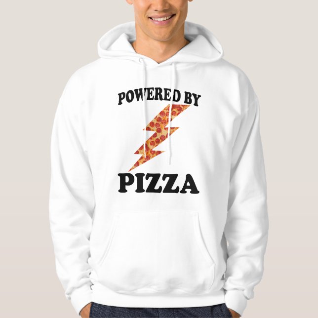 Sudadera Gracioso Impulsado Por Pizza Guay Pizza (Anverso)