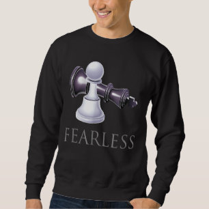 Sudadera Gracioso jugador de ajedrez sin miedo Smart 1