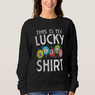 Sudadera Gracioso Jugador De Bingo Este Es Mi Bingo Afortun