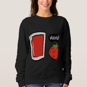 Sudadera Gracioso Jugo De Tomate Vegano Y Ensalada
