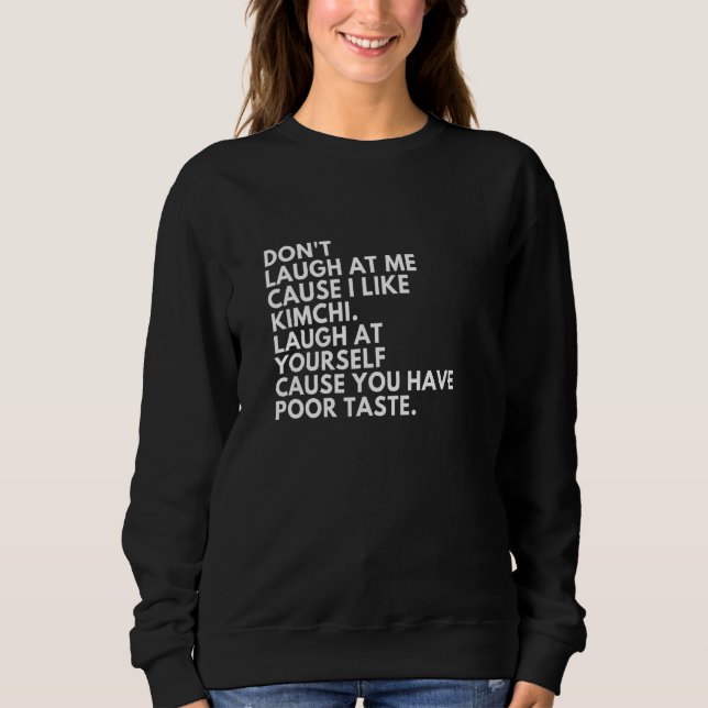 Sudadera Gracioso Kimchi ama la comida coreana (Anverso)