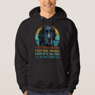 Sudadera Gracioso Laboratorio Negro Labrador Perro Recupera