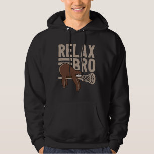 Sudadera Gracioso Lacrosse Dice Que Relax Sloth