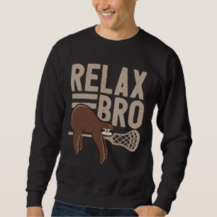 Sudadera Gracioso Lacrosse Dice Que Relax Sloth