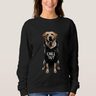 Sudadera Gracioso Lazy Labrador Recuperador Perro Chillin P
