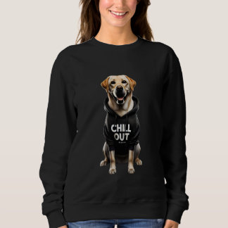 Sudadera Gracioso Lazy Labrador Recuperador Perro Chillin P