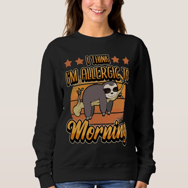 Sudadera Gracioso Lazy Sloth Relax Dormir (Anverso)