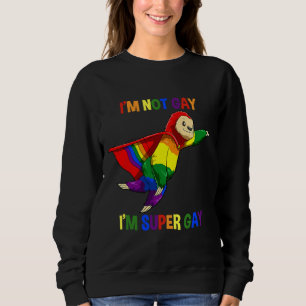 Sudadera Gracioso Lgbtq Super Gay Sloth
