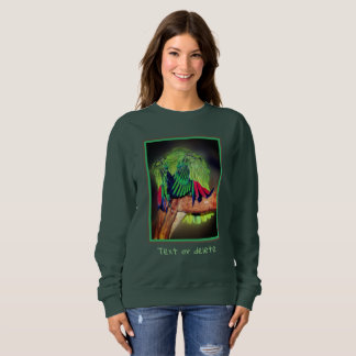 Sudadera Gracioso loro amazónico amarillo napado personaliz