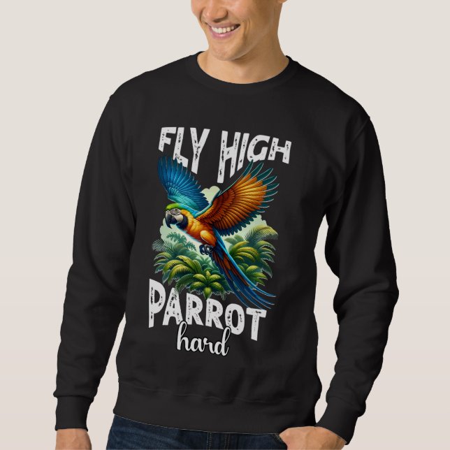 Sudadera Gracioso Macaw Parrot 1 (Anverso)