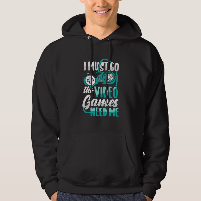 Sudadera Gracioso Meme De Juegos De Video Para Un Video Gam (Anverso)