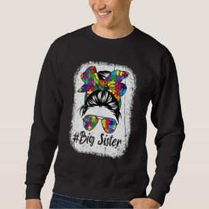 Sudadera Gracioso mensaje de Bun Gran Hermano Autismo Conci