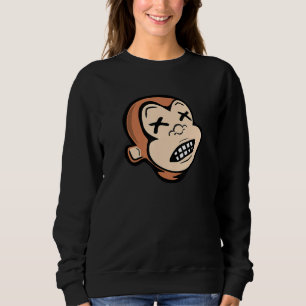 Sudadera Gracioso mono ebrio muerto ebrio mono Xx bebida P
