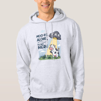 Sudadera Gracioso "Moo-ve-Along" Tee de secuestro de vacas 