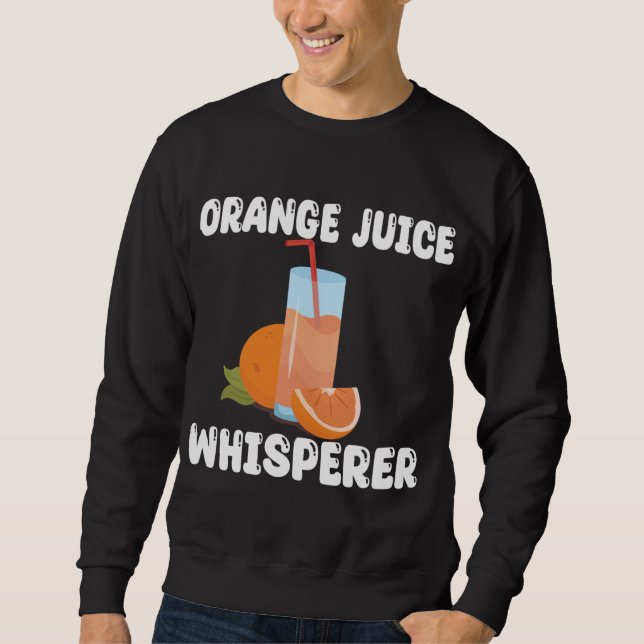 Sudadera Gracioso Naranja Juice Whisperer Apparel Naranja J (Anverso)