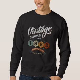 Sudadera Gracioso niño de 62 años de edad 1963 Regalo de cu