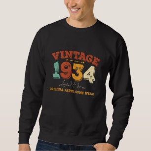Sudadera Gracioso niño de 91 años de edad 1934 Viejo regalo
