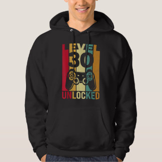 Sudadera Gracioso nivel 30 Lo desbloqueó Hombres BDay cumpl