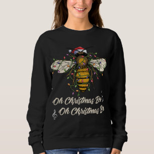 Sudadera Gracioso Oh Navidades Bee Xmas Pajamas Bee Santa h