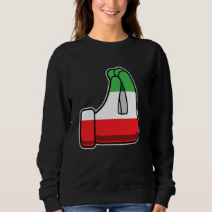 Sudadera Gracioso orgullo italiano humor de gesto de mano e