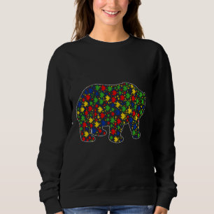 Sudadera Gracioso oso oso de panda animales rompe pedazos d