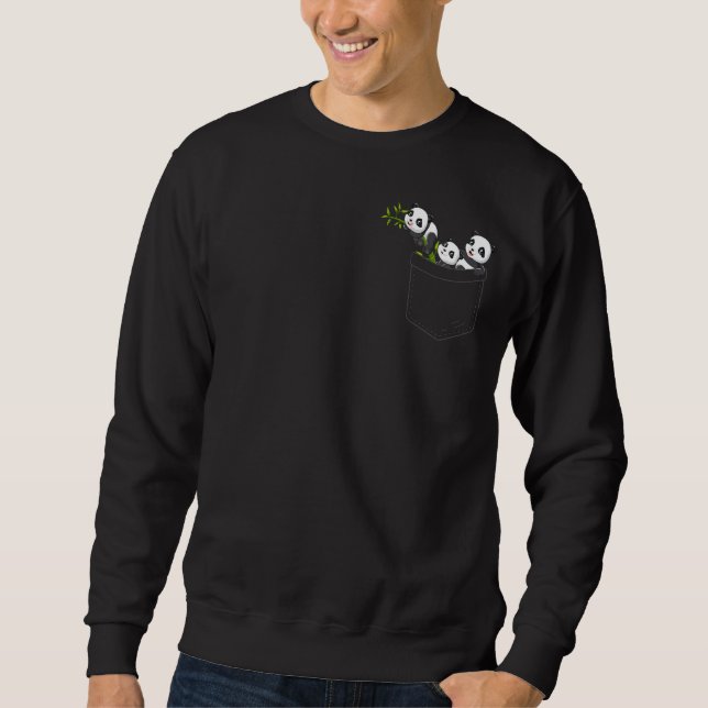 Sudadera Gracioso Panda Art Para Hombres Mujeres Gigante Pa (Anverso)
