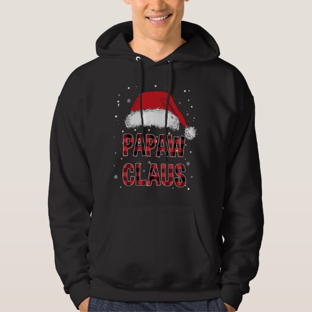 Sudadera Gracioso Papaw Claus Navidades Red Plaid Pjs M (Anverso)