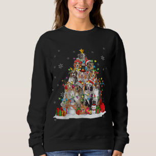 Sudadera Gracioso Pastor Australiano Perro Nochebuena
