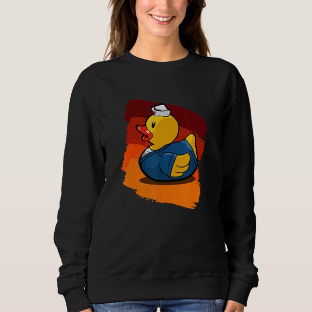 Sudadera Gracioso pato de enfermera (Anverso)
