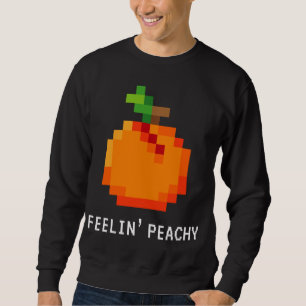 Sudadera Gracioso Peach Pixel - Retro 8 - Bit Arcade Gamer 